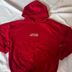 Lonely Ghost I love you say it back merch fleece sweatshirt
